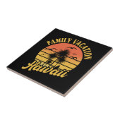 Hawaii Family Vacation 2022 Souvenir Gift タイル (側面)