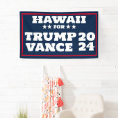 Hawaii for Trump Vance 2024バナー 横断幕 (インサイチュ)