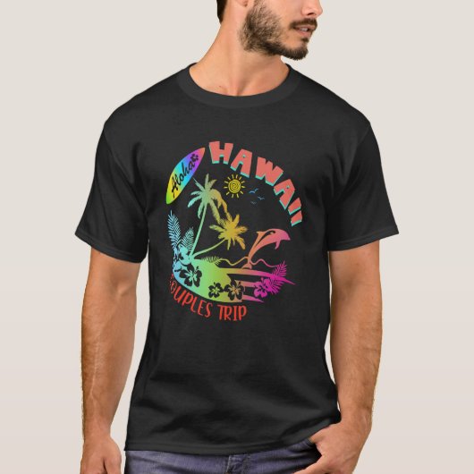 Hawaii Hawaiian Aloha Vacation Matching Family Gro Tシャツ (正面)