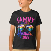 Hawaii Hawaiian Vacation 2026 Souvenir Matching Fa Tシャツ (正面)