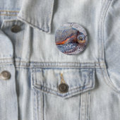 Hawaii Honu Sea Turtleフォトスクリプリラックストはっきりした 缶バッジ (インサイチュ)