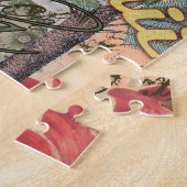 Hawaii Hula Travel Flower Vintage ジグソーパズル (側面)