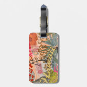 Hawaii Hula Travel Flower Vintage ラゲッジタグ (裏面縦)