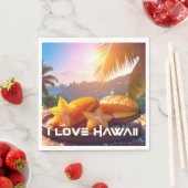 HAWAII - I LOVE HAWAII スタンダードランチョンナプキン (インサイチュ)