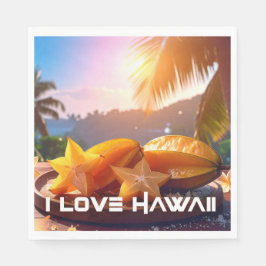 HAWAII - I LOVE HAWAII スタンダードランチョンナプキン