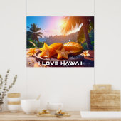 HAWAII - I LOVE HAWAII ポスター (キッチン)