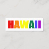 HAWAII in Rainbow Colors スキニー名刺 (正面)