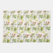 Hawai'i Island Volcano Native Plants Kitchen Towel キッチンタオル (横)
