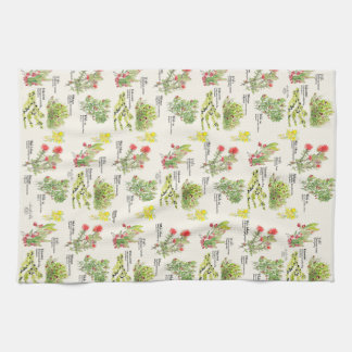 Hawai'i Island Volcano Native Plants Kitchen Towel キッチンタオル