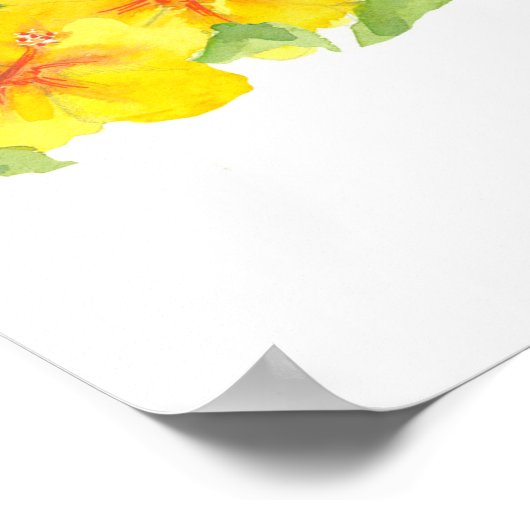 Hawaii Islands State Bird Nene Sunset Ocean ポスター (角)