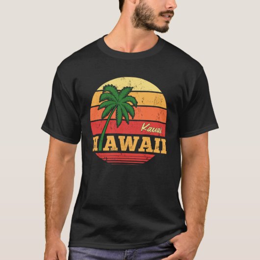 HAWAII Kauai Beautiful Vacation Retro Souvenir Tシャツ (正面)