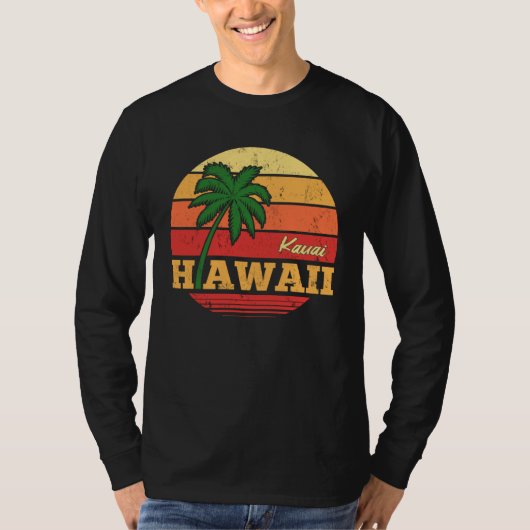 HAWAII Kauai Beautiful Vacation Retro Souvenir Tシャツ (正面)