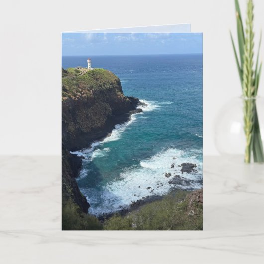 Hawaii Lighthouse Blank Greeting Card カード (正面)