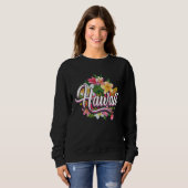Hawaii Lover with Hawaii Flowers Hawaiian スウェットシャツ (正面フル)