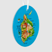 Hawaii Map  オーナメント (正面)