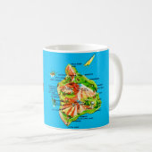 Hawaii Map Mug コーヒーマグカップ (正面右)