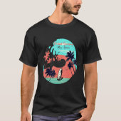 Hawaii Maui Beach Wind Surfing Retro Wave Summer F Tシャツ (正面)