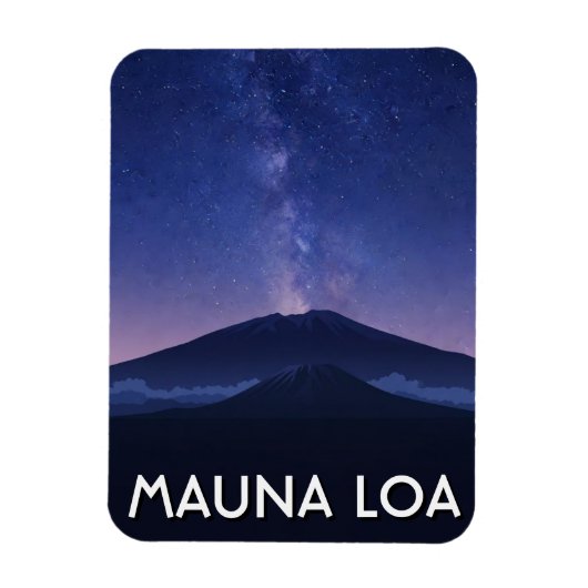 Hawaii Mauna Loa Travel マグネット (縦)