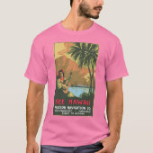 Hawaii Men's Burnout T-Shirtを参照 Tシャツ (正面)