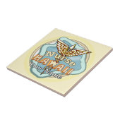 Hawaii Nurse Caduceus tile タイル (側面)