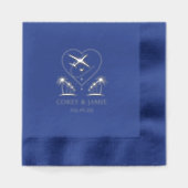 Hawaii Passport 箔ナプキン (正面)