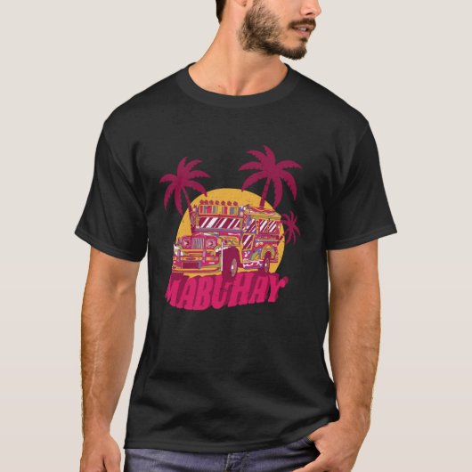 Hawaii Philipines bus coloured psy Tシャツ (正面)