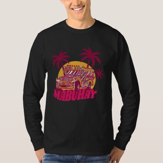 Hawaii Philipines bus coloured psy Tシャツ (正面)