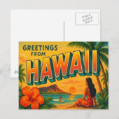 Hawaii Postcard ポストカード (正面/裏面)