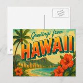 Hawaii Postcard ポストカード (正面/裏面)