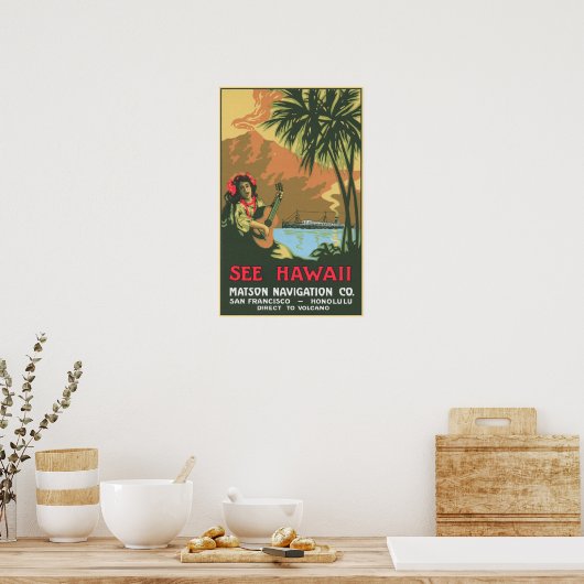 Hawaii Posterを参照 ポスター (キッチン)