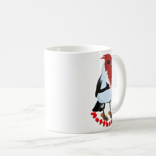 HAWAII RED CRESTED CARDINAL—Bible verse コーヒーマグカップ (正面右)