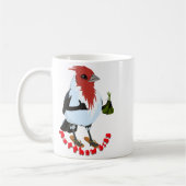 HAWAII RED CRESTED CARDINAL—Bible verse コーヒーマグカップ (左)