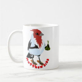 HAWAII RED CRESTED CARDINAL—Bible verse コーヒーマグカップ