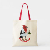 HAWAII RED CRESTED CARDINAL—Bible verse トートバッグ (裏面)
