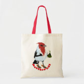 HAWAII RED CRESTED CARDINAL—Bible verse トートバッグ (正面)
