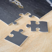 Hawaii Sea Turtle on Black Sand Beach T-Shirt ジグソーパズル (側面)