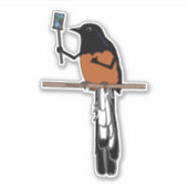 Hawaii Shama Bird Selfie  シール (正面)