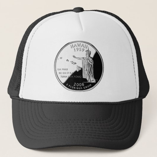 Hawaii State Faux Quarter キャップ (正面)
