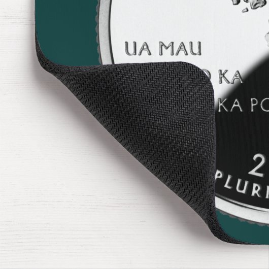 Hawaii State Faux Quarter マウスパッド (コーナー)