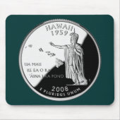 Hawaii State Faux Quarter マウスパッド (正面)
