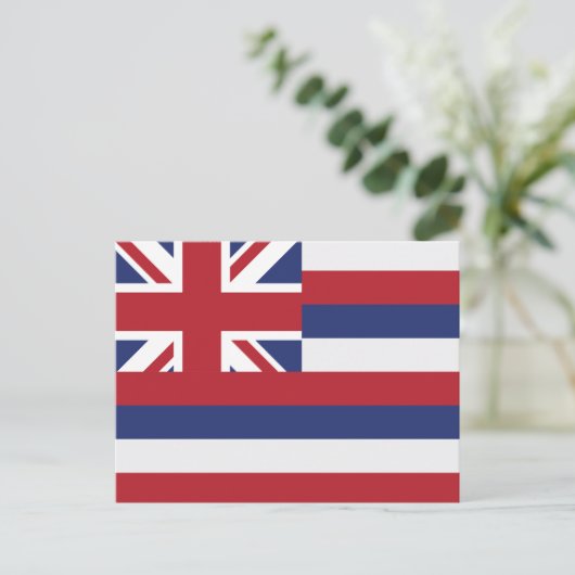 Hawaii State Flag Aloha State Union Jack ポストカード (スタンド正面)
