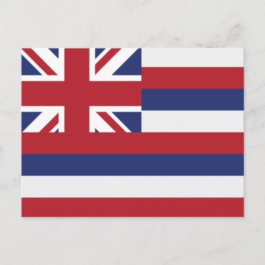 Hawaii State Flag Aloha State Union Jack ポストカード (正面)