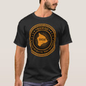 Hawaii State Map Slogan Flag Motto Aloha State Ove Tシャツ (正面)