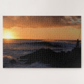Hawaii Sunset Surf魚釣り- 20x30 - 1014個。 ジグソーパズル (横)
