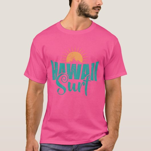 Hawaii surf Surfing Surfboard Water Sports friends Tシャツ (正面)