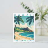 Hawaii the Aloha State USA Travel Place ポストカード (スタンド正面)