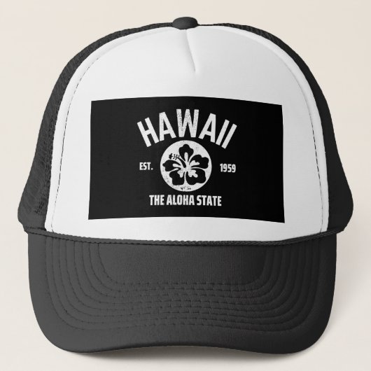 Hawaii The Aloha State Vintage State Graphic キャップ (正面)