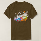 Hawaii Themed Fun Summer Surfing Dippin Dots Tシャツ (デザイン正面)