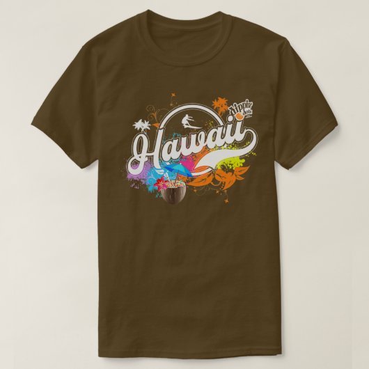 Hawaii Themed Fun Summer Surfing Dippin Dots  Tシャツ (デザイン正面)