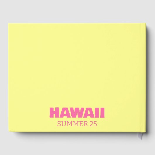 Hawaii travel coffee table book ゲストブック (裏面)